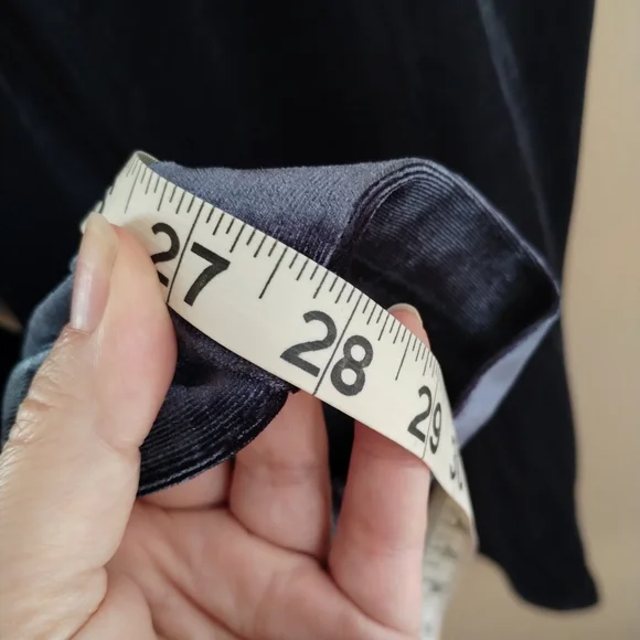 Jules & Leopold Midnight Blue Velvet Pants With Pockets And Tie Belt Size Small - Picture 10 of 10